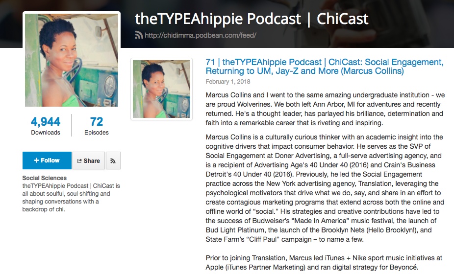 The Type-A Hippie – Podcast Interview with Chidimma